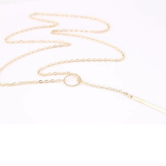 BOGO SALE *NWT* Eternity bar lariat necklace - Picture 2 of 4